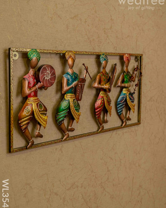 Metal Decor 4 Musicians Wall Hanging - Wl3548