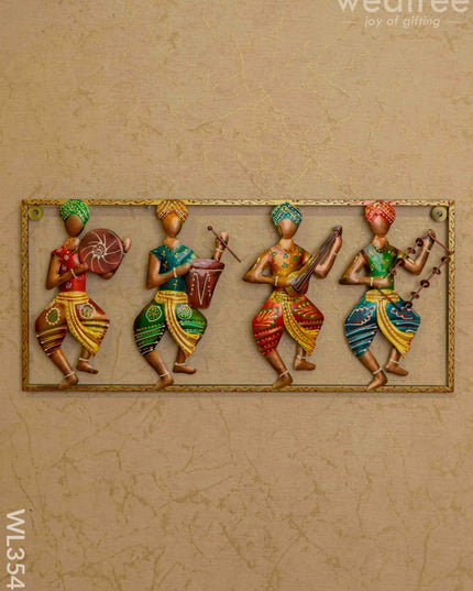 Metal Decor 4 Musicians Wall Hanging - Wl3548