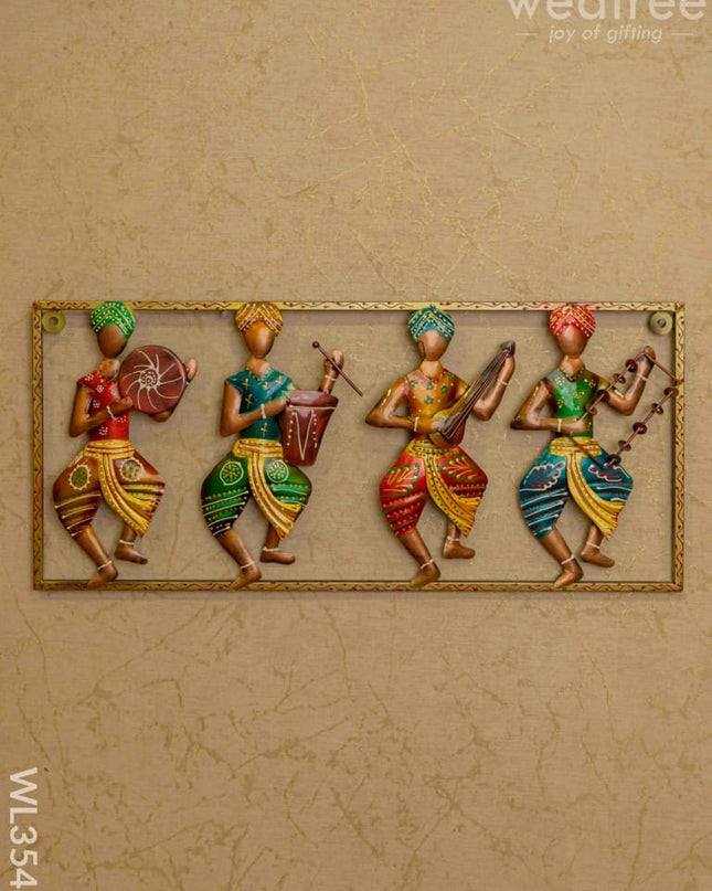 Metal Decor 4 Musicians Wall Hanging - Wl3548
