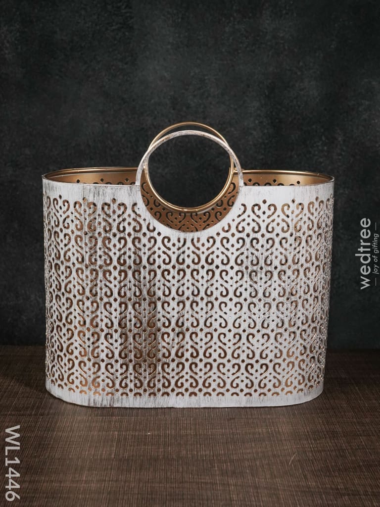Metal Décor Basket -Small - Wl1446 Decor Utility