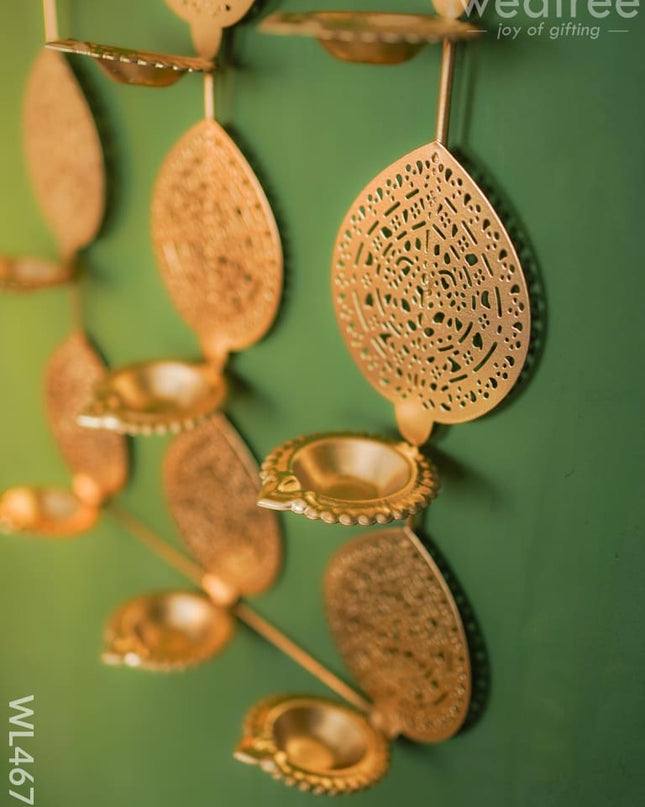 Metal Decor Diya Holder - Wl4679 Hanging