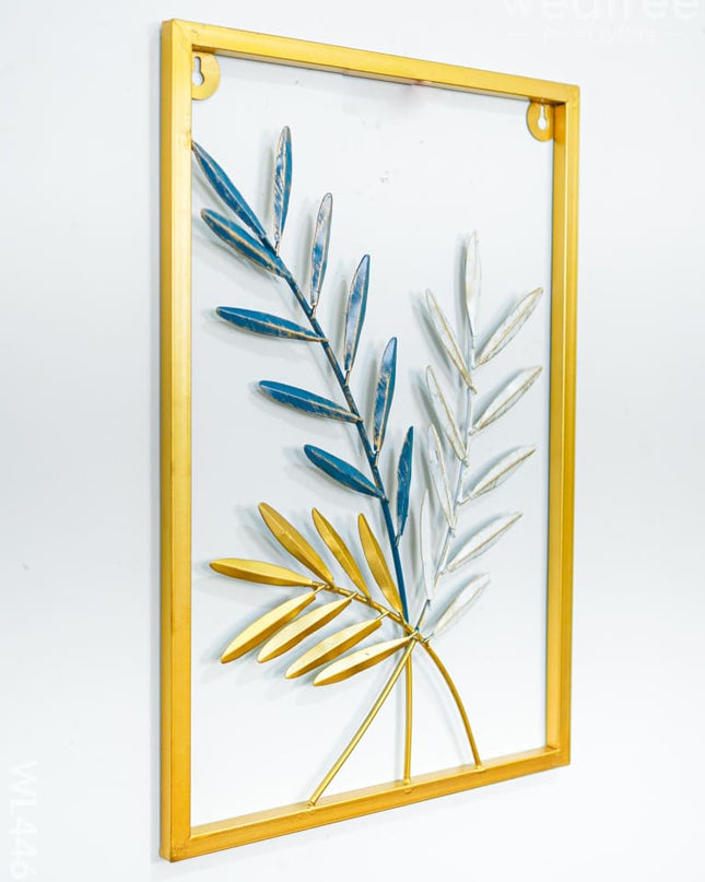 Metal Decor Leaves Wall Hanging - Set Of 3 Wl4466