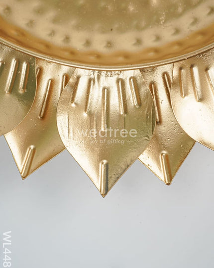 Metal Decor Lotus Urli - Set Of 3 Wl4489