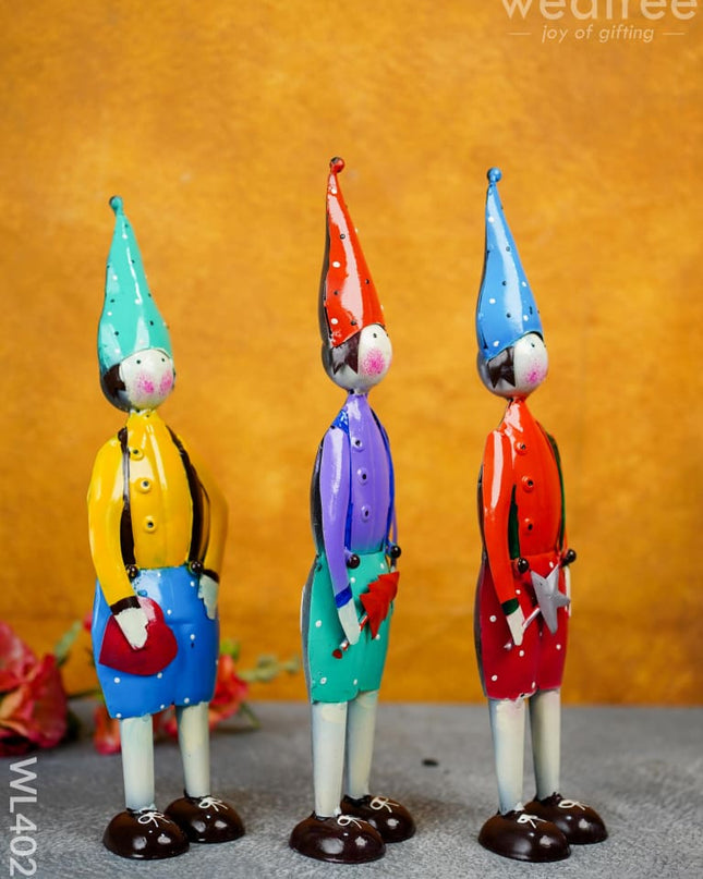 Metal Decor Showpieces - Set Of 3 Wl4029 Showpiece