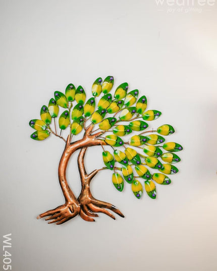 Metal Decor Tree With Leaves - Wl4053 Showpiece