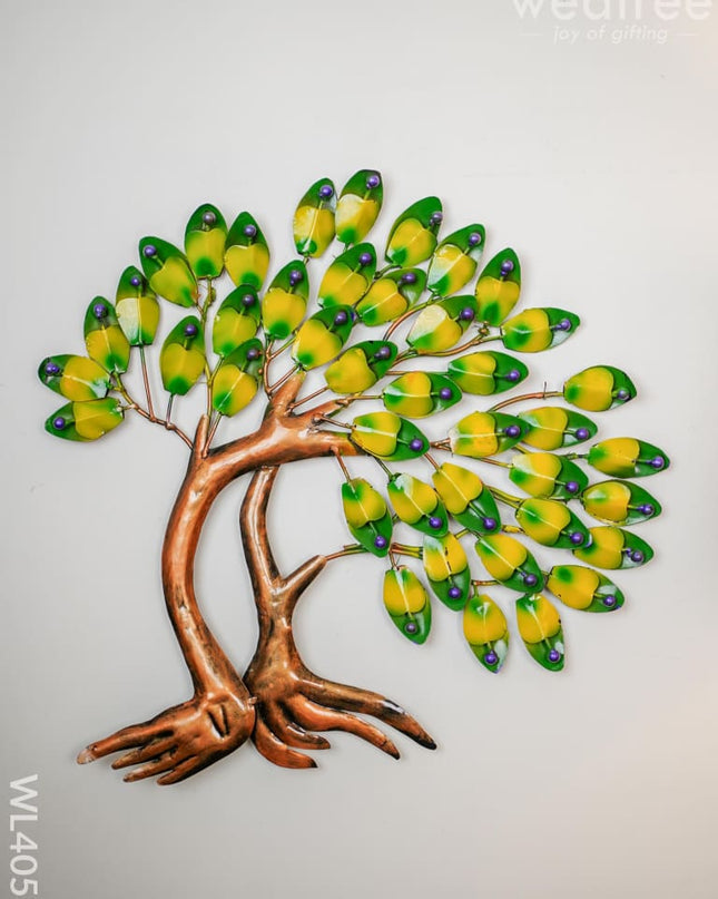 Metal Decor Tree With Leaves - Wl4053 Showpiece