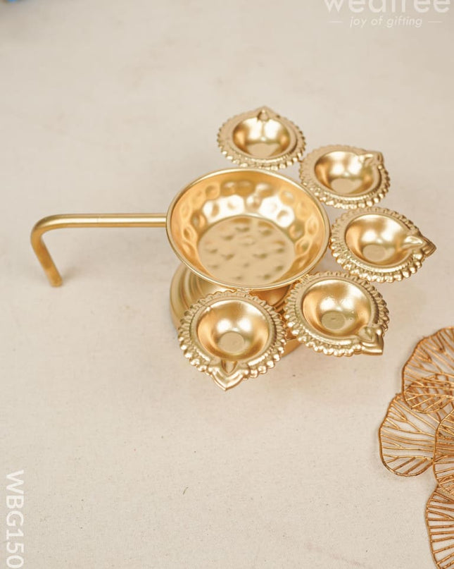 Metal Decor Urli Diya - Wbg1509