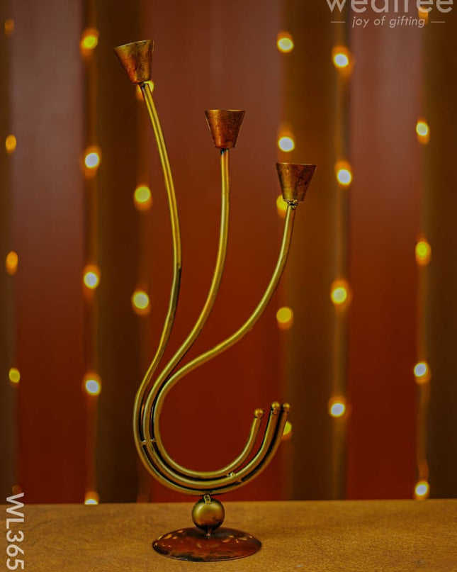 Metal Decorative Candle Holder - Wl3653 Decor Utility