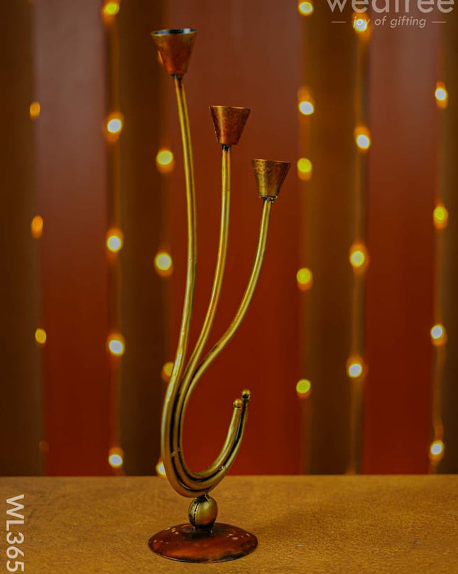 Metal Decorative Candle Holder - Wl3653 Decor Utility