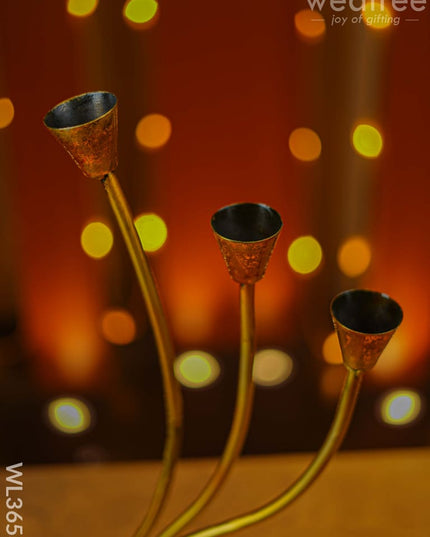 Metal Decorative Candle Holder - Wl3653 Decor Utility
