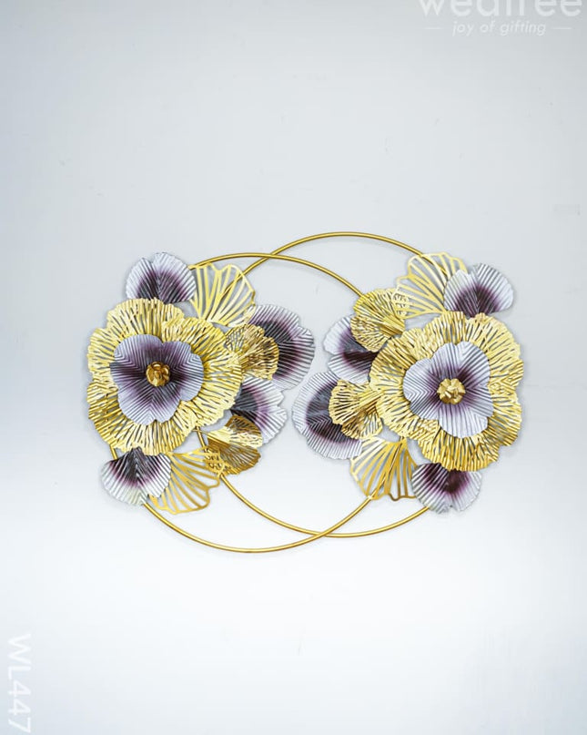 Metal Decorative Flower Wall Hanging - Wl4472 Decor