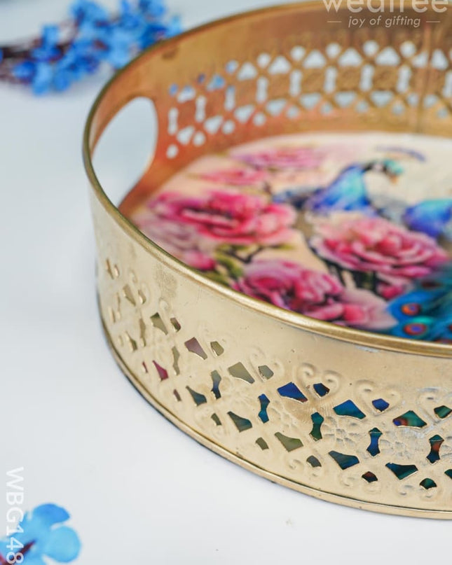 Metal Designer Tray - Wbg1484 Decor Utility