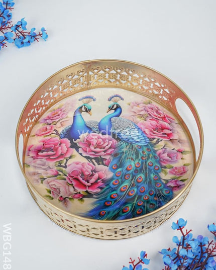 Metal Designer Tray - Wbg1484 Decor Utility