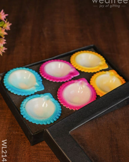 Metal Diya ( Set Of 6 ) - Wl2148 Decor Utility