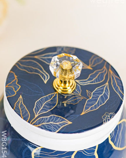 Metal Dry Fruit Jar with Lid - WBG1542 Dry Fruit Box RG