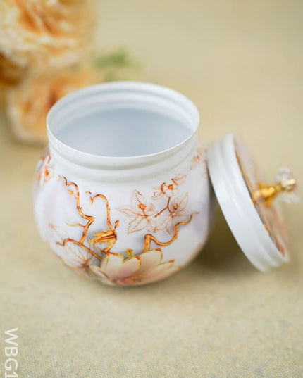 Metal Dry Fruit Jar With Lid - Wbg1542 Box Rg