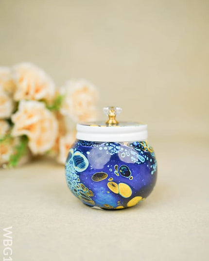 Metal Dry Fruit Jar With Lid - Wbg1542 Box Rg