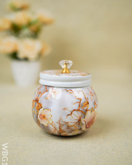 Metal Dry Fruit Jar With Lid - Wbg1542 Box Rg