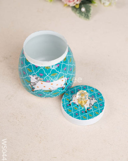 Metal Dry Fruit Jar with Lid - WS0447 Dry Fruit Box RG
