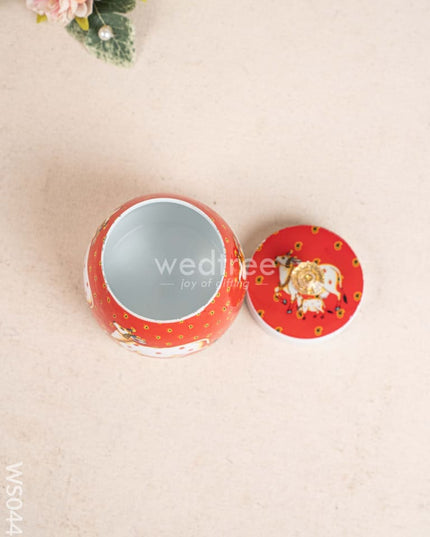 Metal Dry Fruit Jar with Lid - WS0447 Dry Fruit Box RG