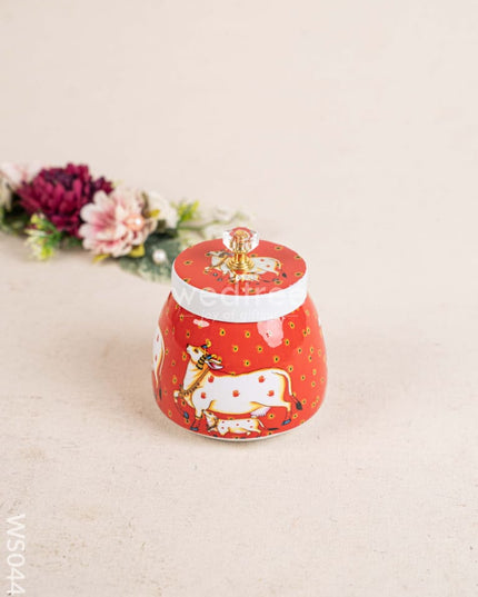 Metal Dry Fruit Jar with Lid - WS0447 Dry Fruit Box RG