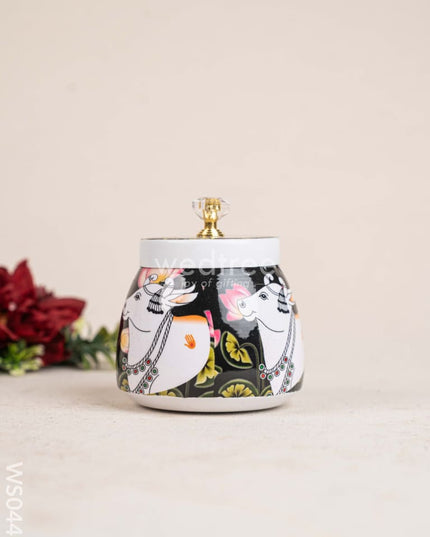 Metal Dry Fruit Jar with Lid - WS0447 Dry Fruit Box RG