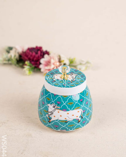 Metal Dry Fruit Jar with Lid - WS0447 Dry Fruit Box RG
