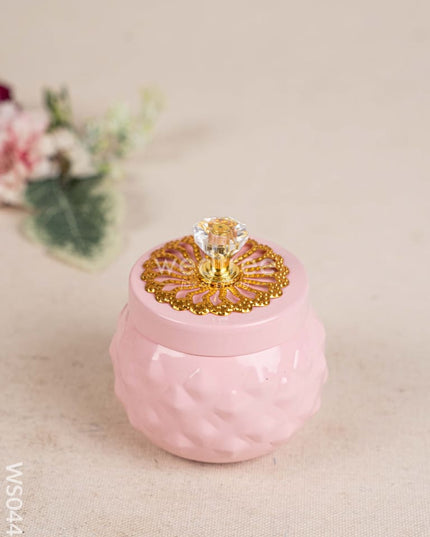 Metal Dry Fruit Jar with Lid - WS0448 Dry Fruit Box RG