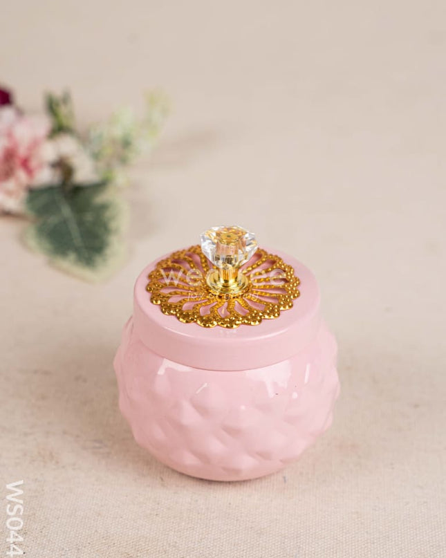 Metal Dry Fruit Jar with Lid - WS0448 Dry Fruit Box RG