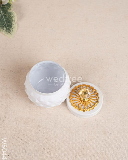 Metal Dry Fruit Jar with Lid - WS0448 Dry Fruit Box RG