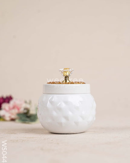Metal Dry Fruit Jar with Lid - WS0448 Dry Fruit Box RG