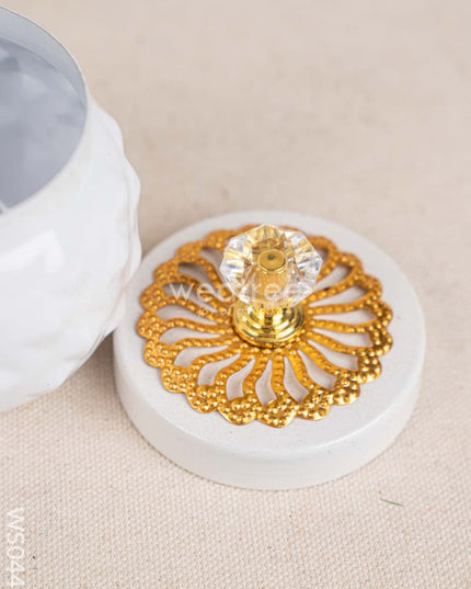 Metal Dry Fruit Jar with Lid - WS0448 Dry Fruit Box RG