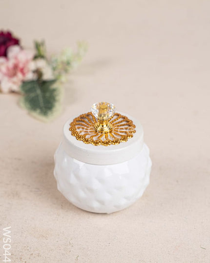 Metal Dry Fruit Jar with Lid - WS0448 Dry Fruit Box RG