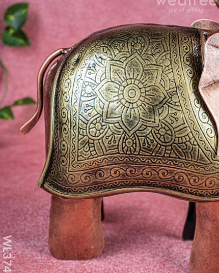 Metal Elephant T-light holder - WL3743 - Metal Decor Utility
