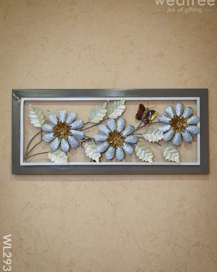 Metal Floral Wall Hanging Frame - Wl2932 Decor