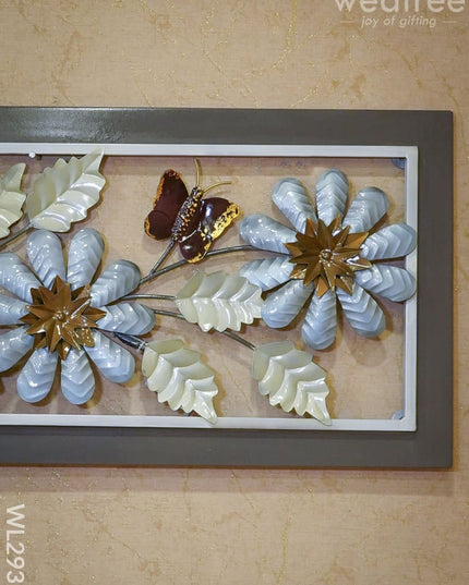 Metal Floral Wall Hanging Frame - Wl2932 Decor