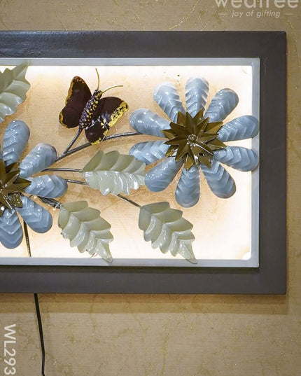Metal Floral Wall Hanging Frame - Wl2932 Decor