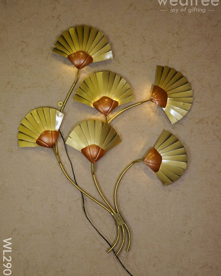 Metal Hand Painted Floral Wall Hanging - Wl2909 Decor