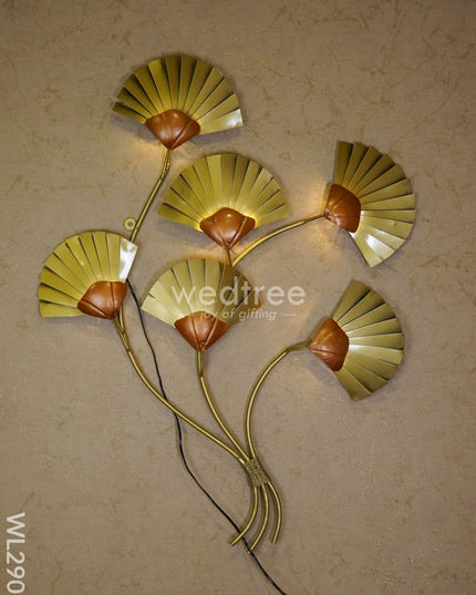 Metal Hand Painted Floral Wall Hanging - Wl2909 Decor