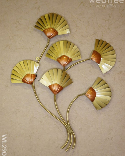 Metal Hand Painted Floral Wall Hanging - Wl2909 Decor