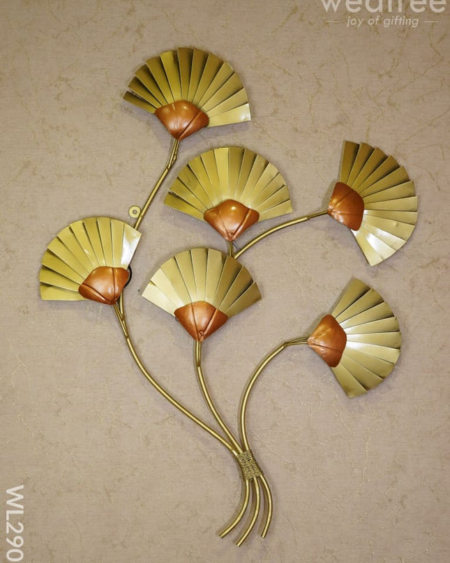 Metal Hand Painted Floral Wall Hanging - Wl2909 Decor