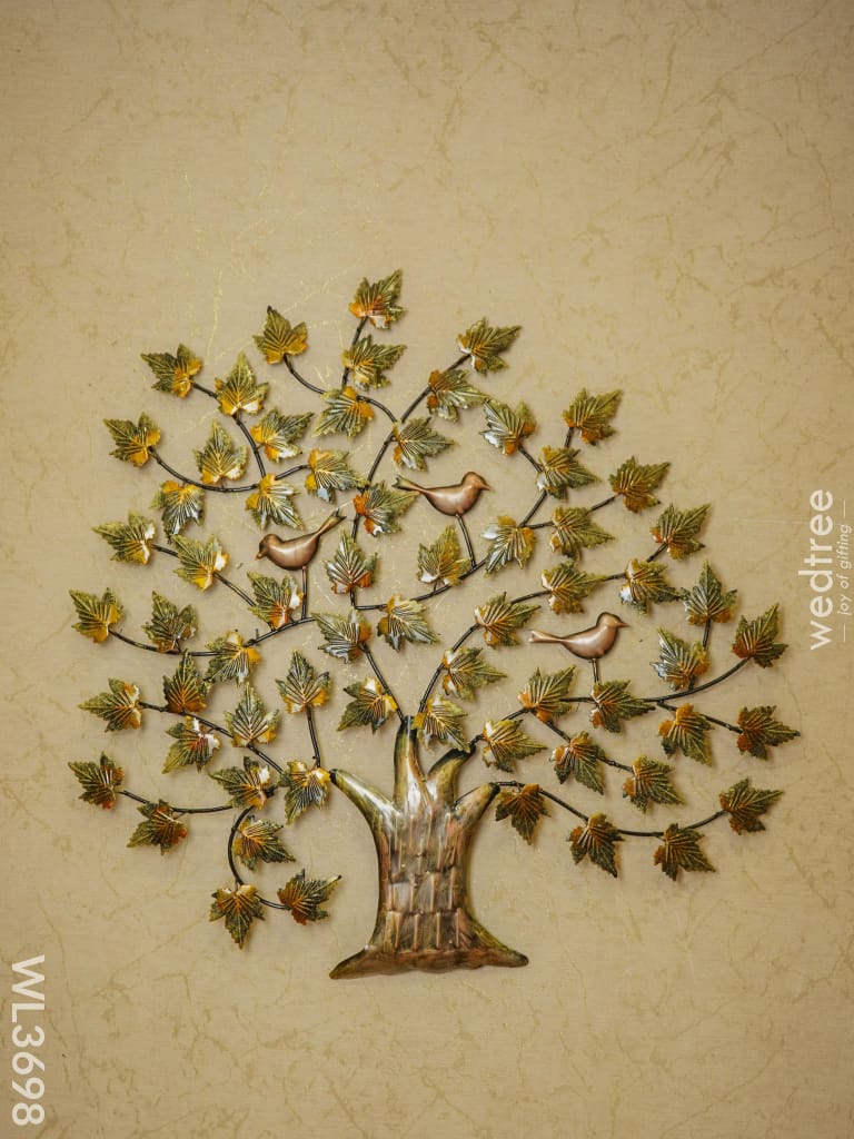 Metal Hand Painted Wall Hanging Tree - Wl3698 Decor