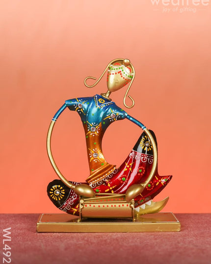 Metal Handpainted Musician - Set of 3 - WL4925 Metal Decor Showpiece