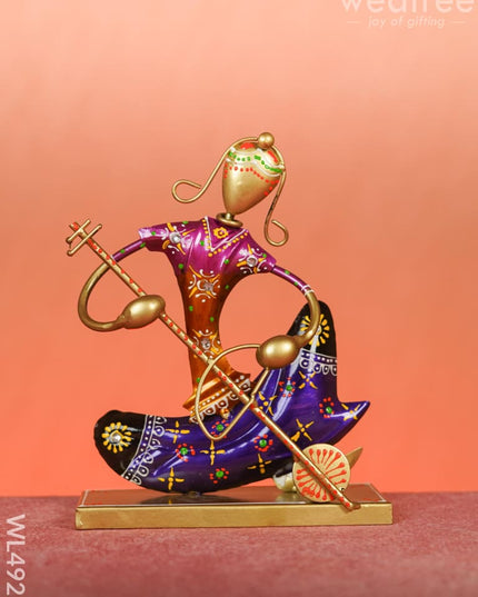 Metal Handpainted Musician - Set of 3 - WL4925 Metal Decor Showpiece