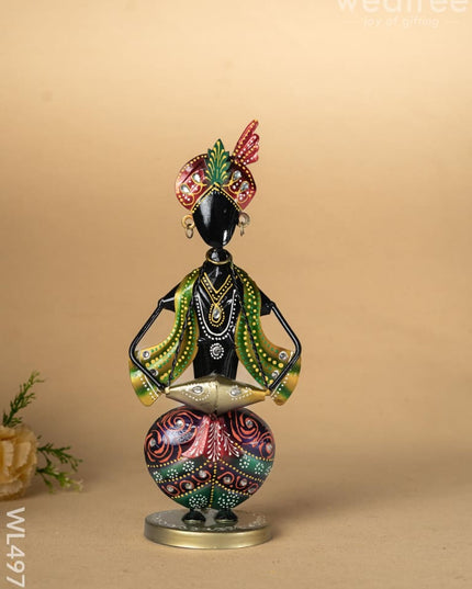 Metal Handpainted Musician - Set of 3 - WL4977 Metal Decor Showpiece