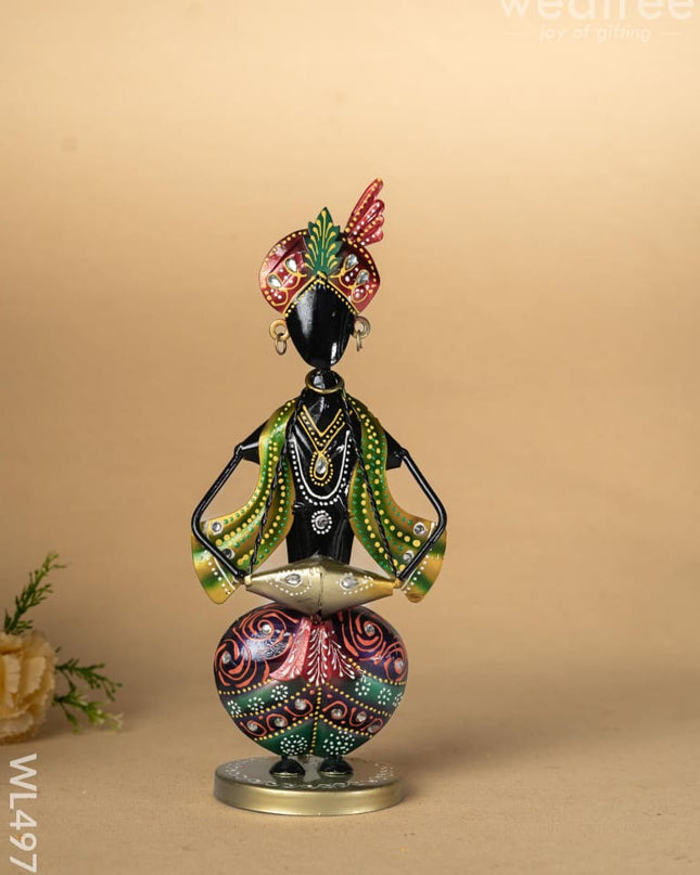 Metal Handpainted Musician - Set of 3 - WL4977 Metal Decor Showpiece