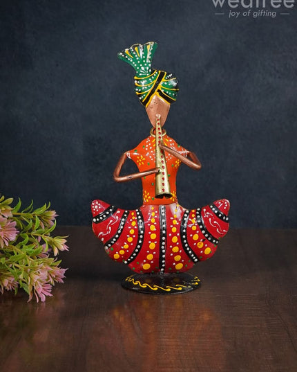Metal Handpainted Musicians - Set Of 3 Wl2927 Decor Showpiece