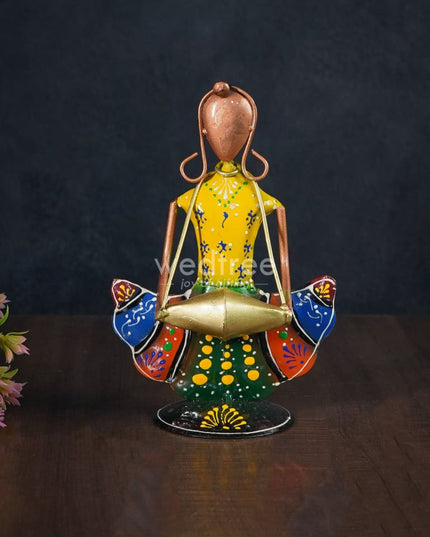 Metal Handpainted Musicians - Set Of 3 Wl2927 Decor Showpiece