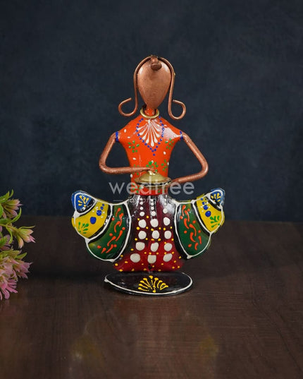 Metal Handpainted Musicians - Set Of 3 Wl2927 Decor Showpiece