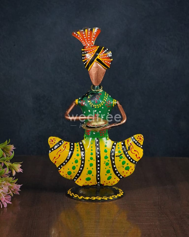 Metal Handpainted Musicians - Set Of 3 Wl2927 Decor Showpiece